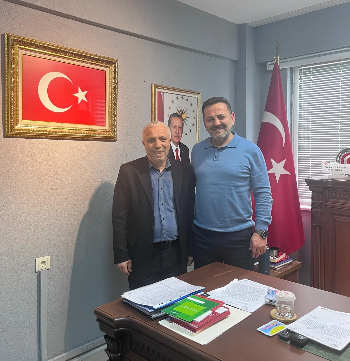 Şehit yakını personelden İl Müdürü İlhan’a anlamlı buluşma
