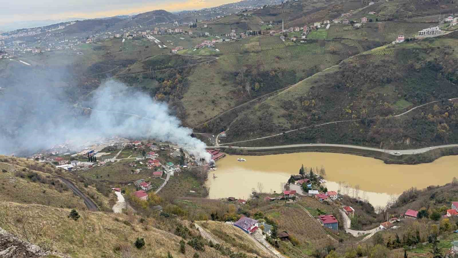 Sera Gölü’ndeki turistik işletmede yangın
