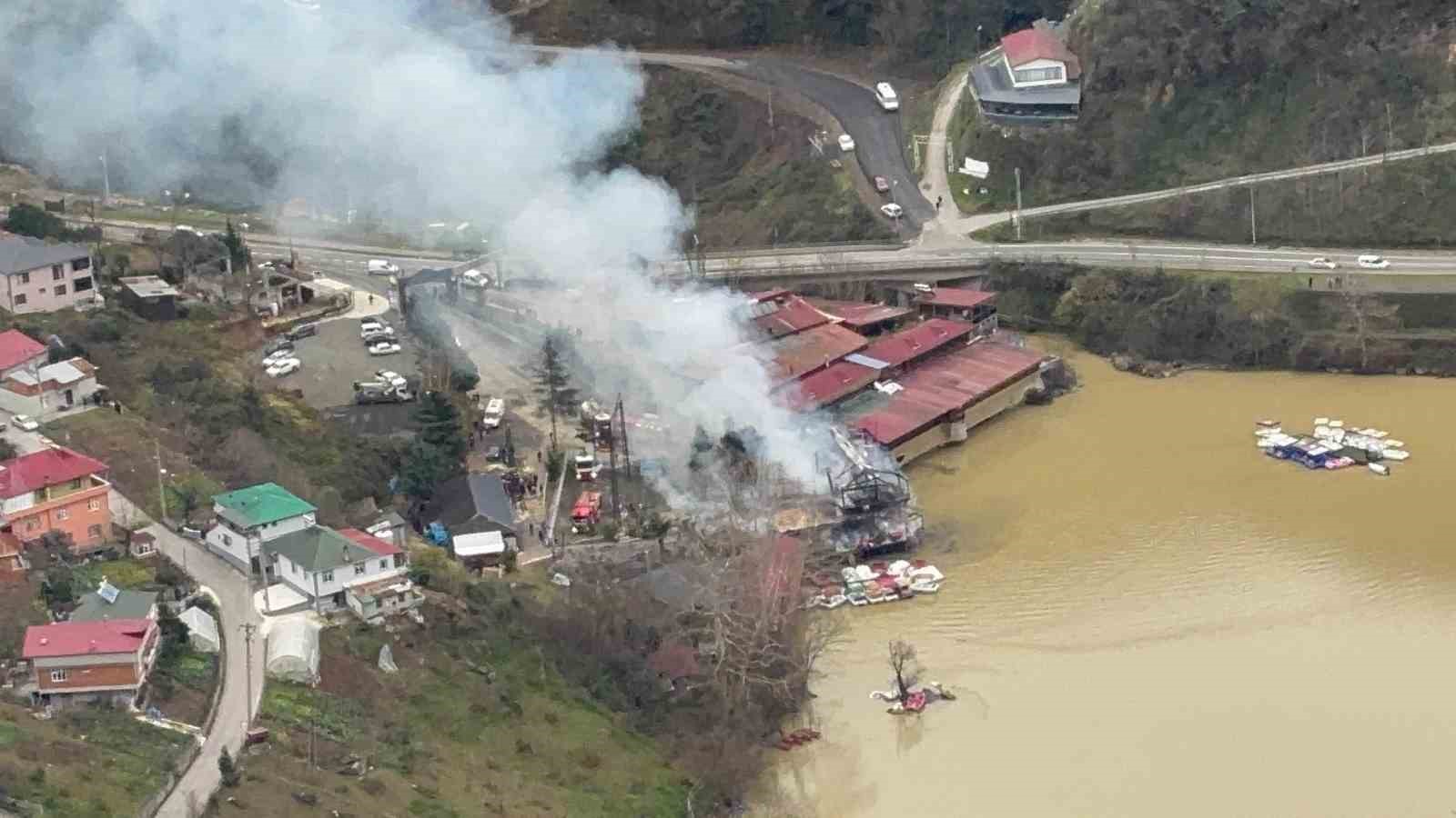 Sera Gölü’ndeki turistik işletmede yangın
