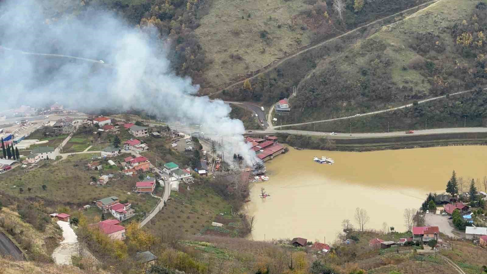 Sera Gölü’ndeki turistik işletmede yangın
