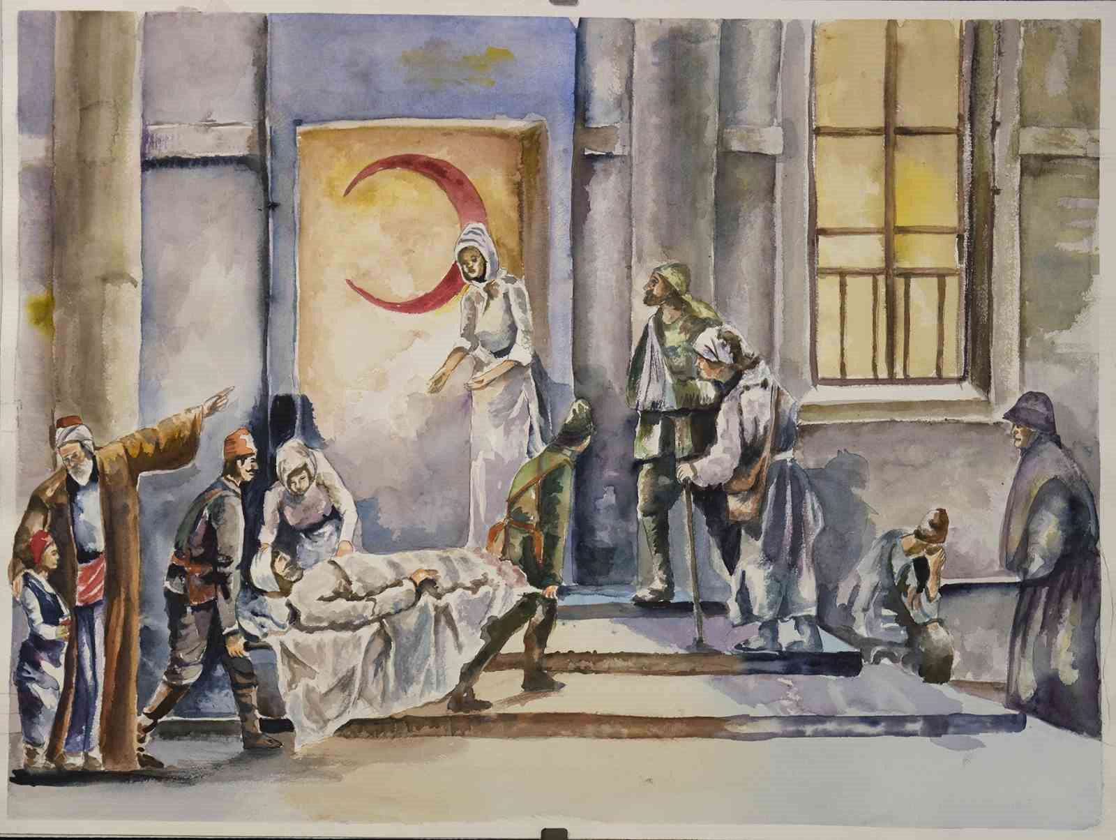 "Sessiz Çizgiler" Sergisi, Çanakkale ruhunu sanatla yaşatıyor
