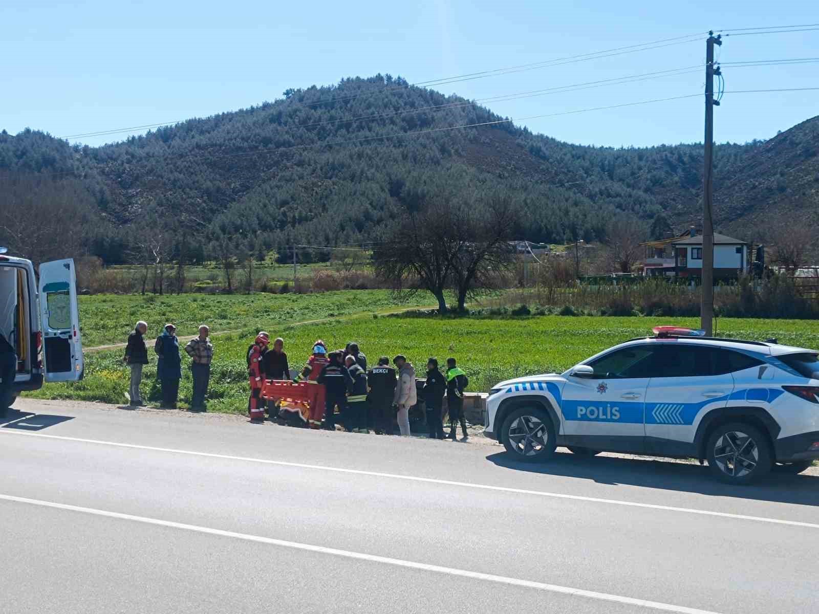 Seydikemer’de forklift devrildi: 1 yaralı
