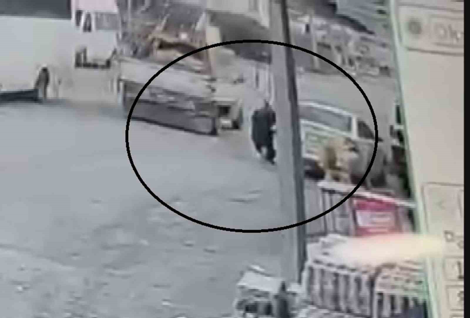 Seyir halindeki pikabın açılan kapağı kadının kafasına çarptı... O anlar kamerada
