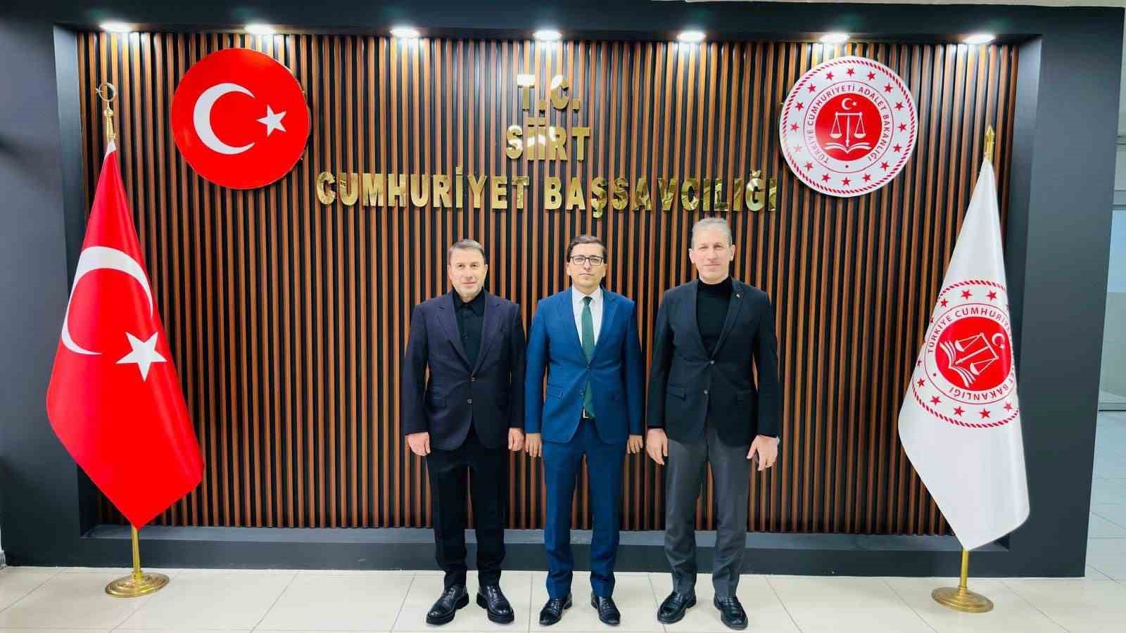 Siirt TSO Başkanı Güven Kuzu, Başsavcı Yasin Coşkun ile bir araya geldi
