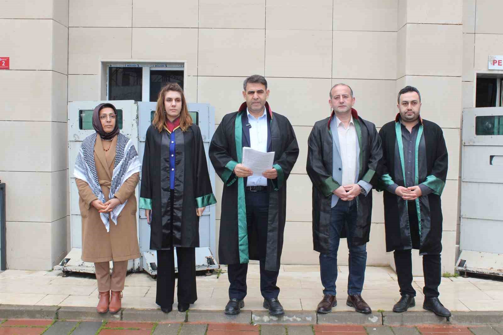 Siirt’te avukatlardan İsrail’e tepki
