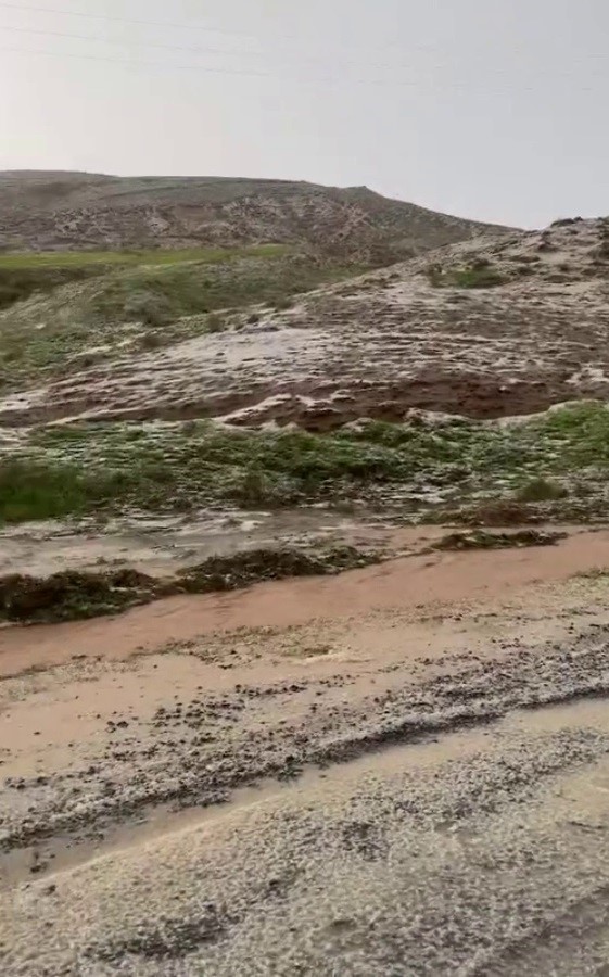 Siirt’te dolu yağışı etkili oldu, bahçeler zarar gördü
