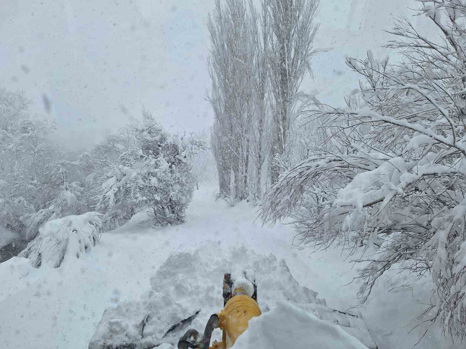 Siirt’te karla kaplı yollar ulaşıma açıldı
