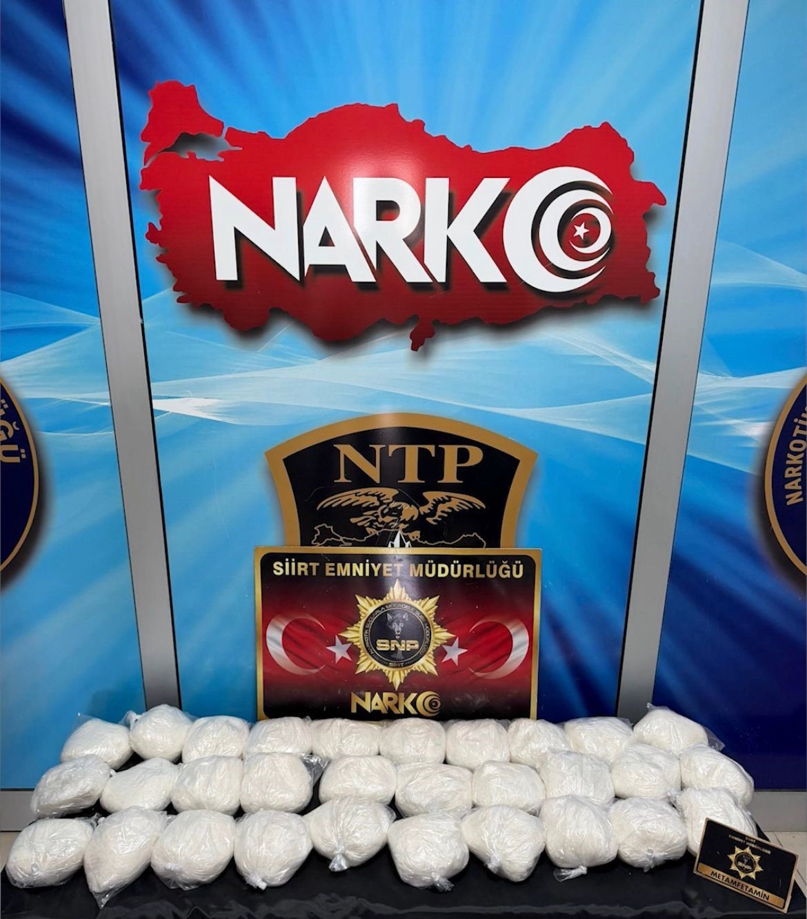 Siirt’te otomobilde 31 kilo metamfetamin ele geçirildi: 4 tutuklama
