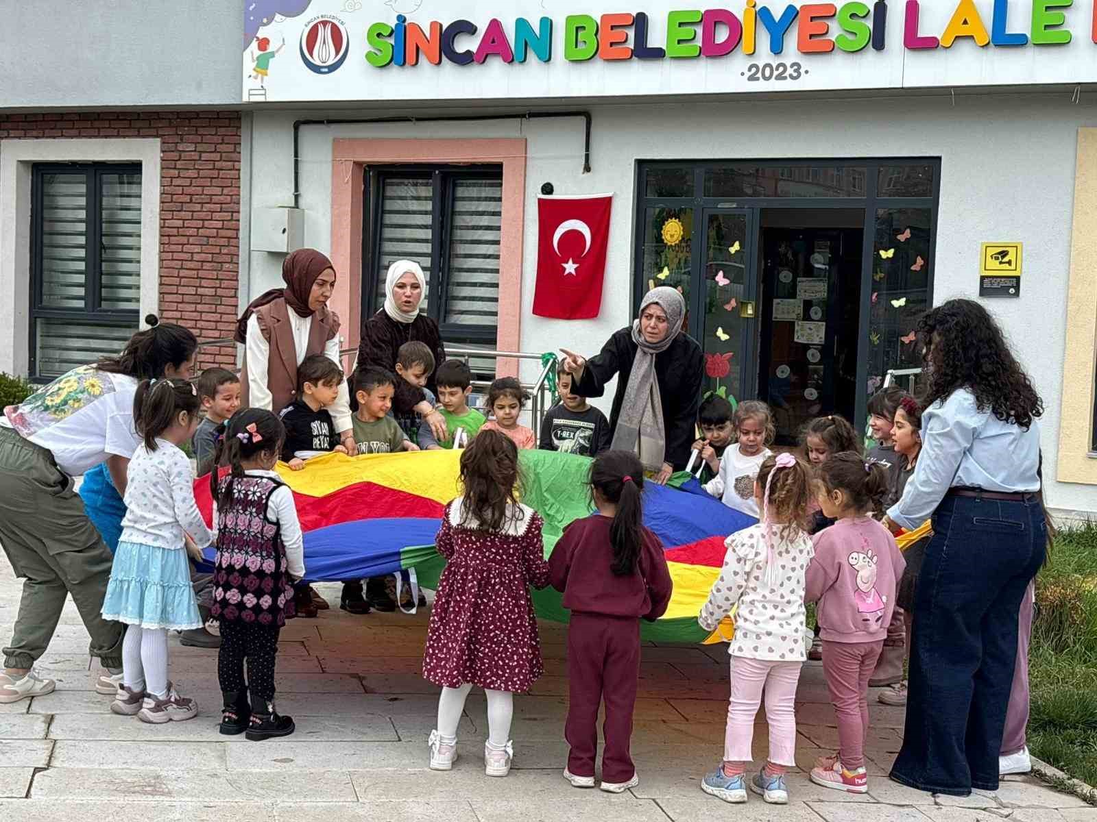 Sincan Belediyesi kreşinde "ilkbahara merhaba" etkinliği
