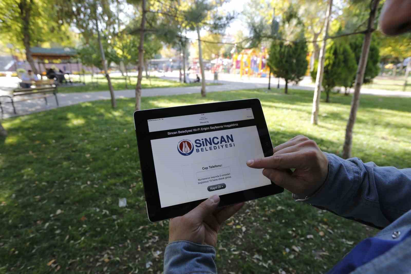 Sincan parklarında ücretsiz Wi-Fi hizmet saati güncellendi
