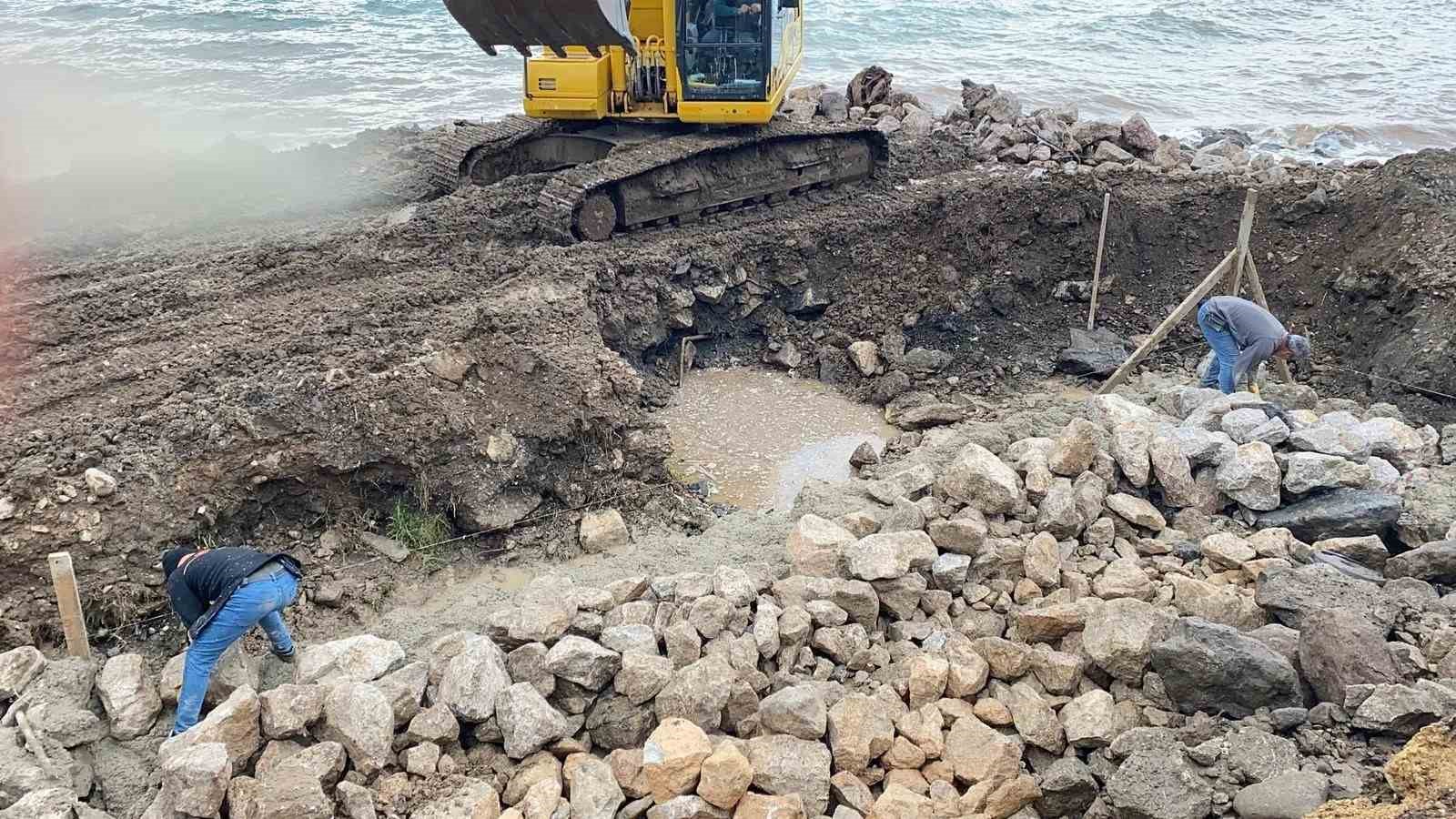 Sinop Kadınlar Plajı’na istinat duvarı
