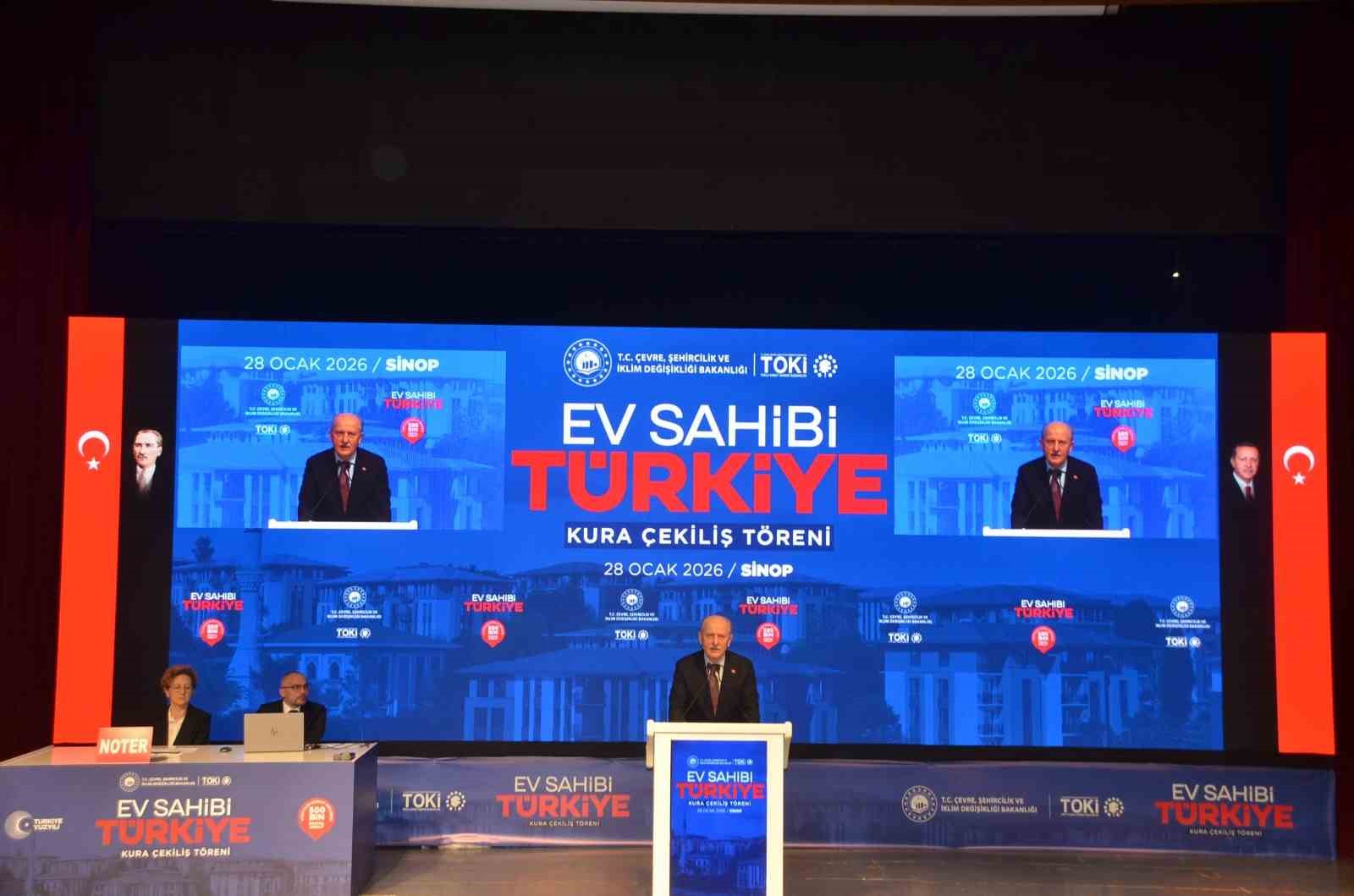 Sinop’ta 947 konutun hak sahipleri belirlendi
Sinop’ta 947 konutun hak sahipleri belirlendi