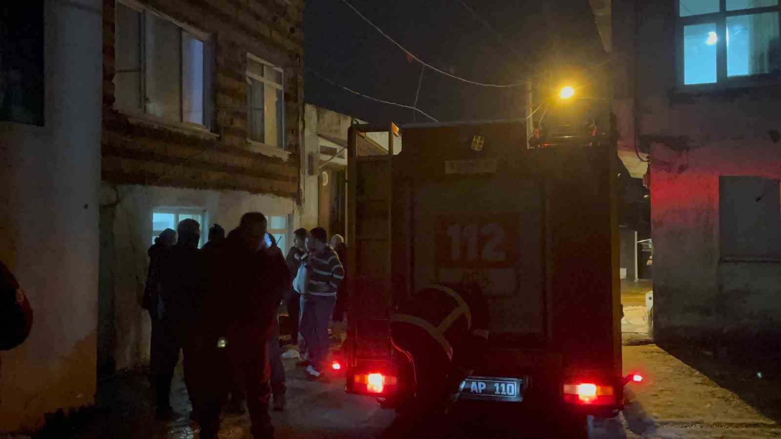 Sinop’ta baca yangını
