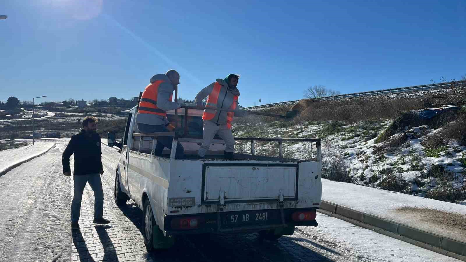 Sinop’ta ’kürekli’ tuzlama çalışması
