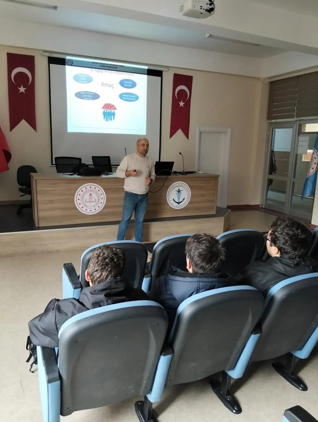 Sinop’ta liselilere iş sağlığı ve güvenliği eğitimi
