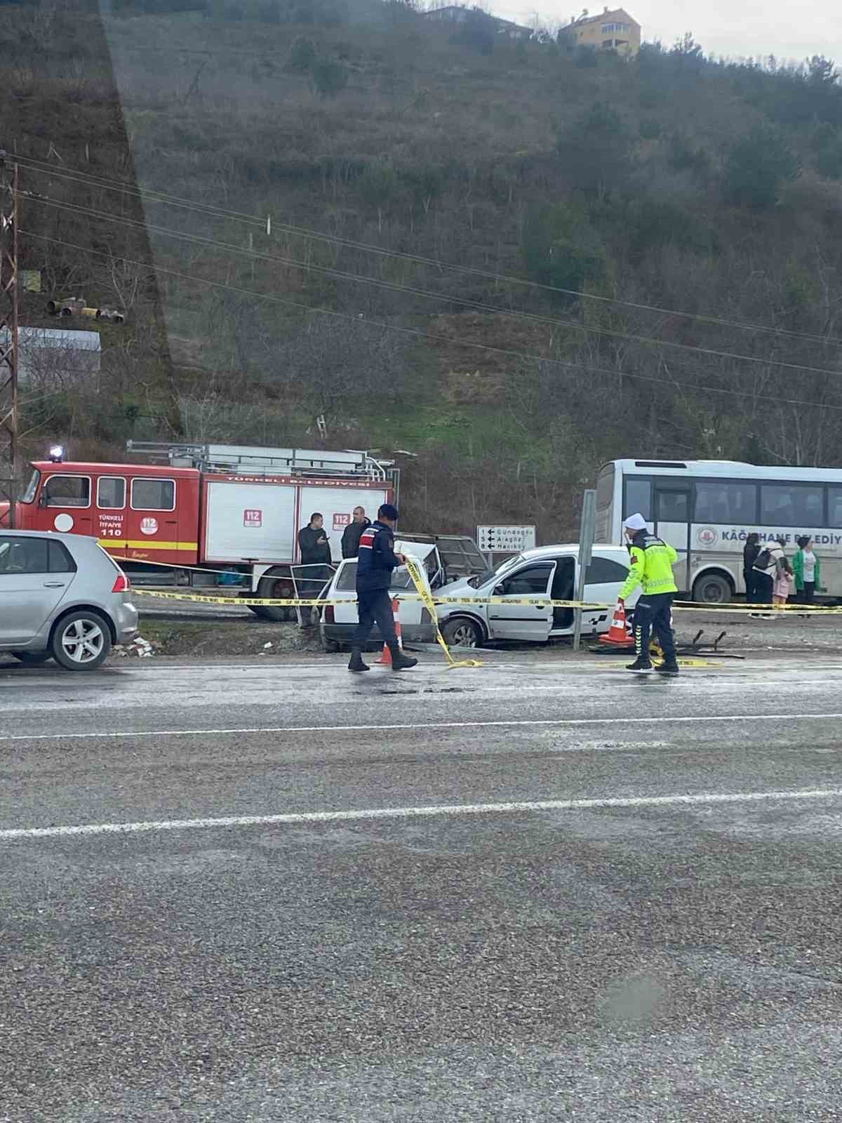 Sinop’ta otomobiller çarpıştı: 1 yaralı
