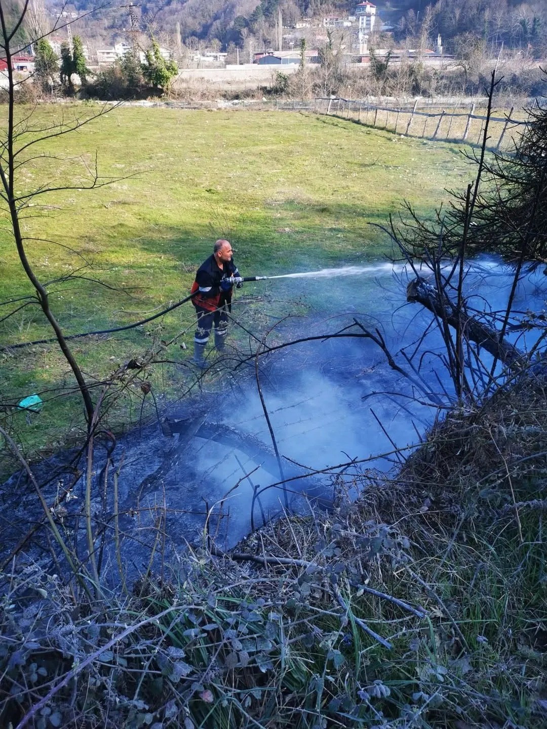 Sinop’ta yangın paniği
