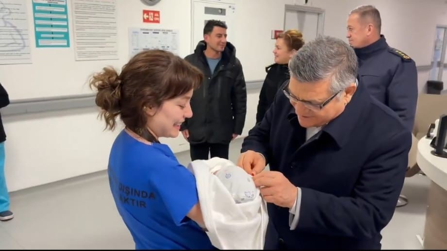 Sinop’ta yeni yılın ilk bebeği
