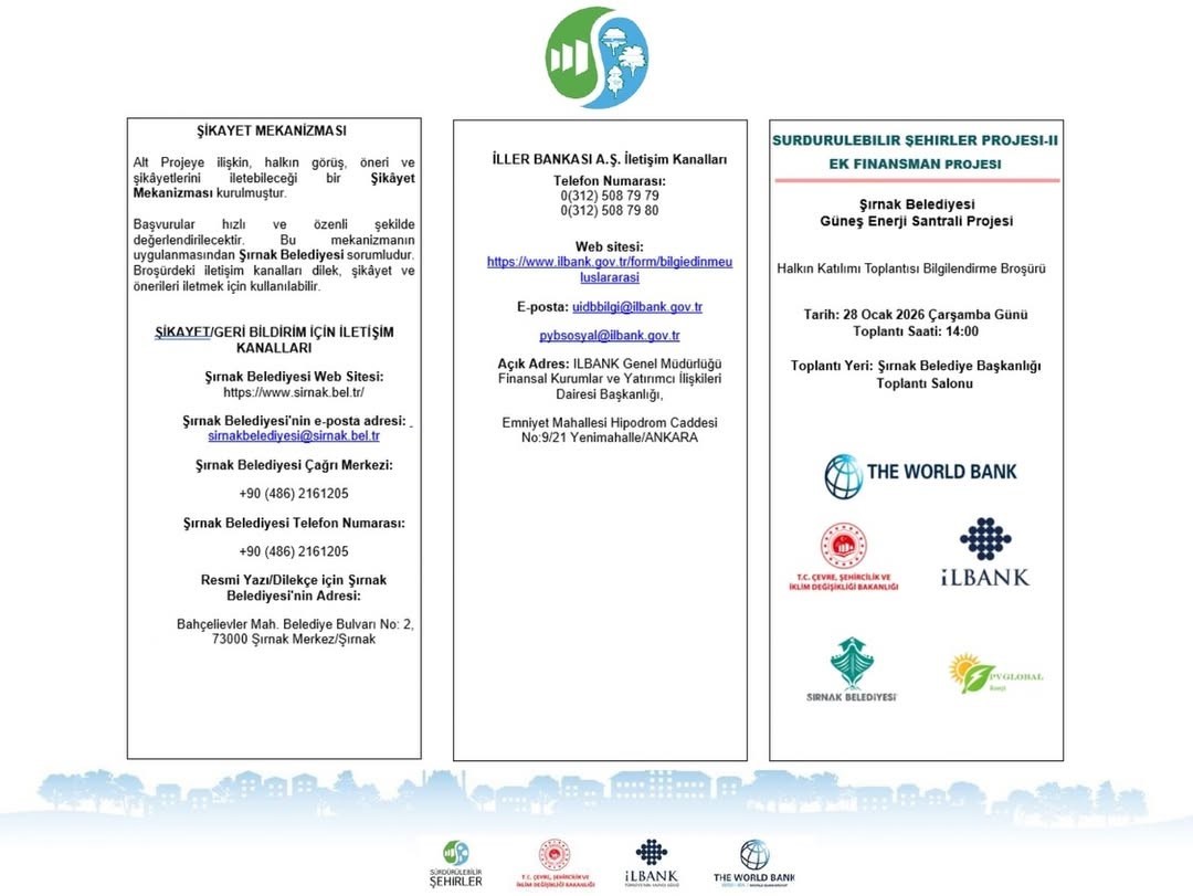 Şırnak Belediyesinden yeşil dönüşüm hamlesi: Atıksu arıtma tesisi, güneş enerjisiyle çalışacak
