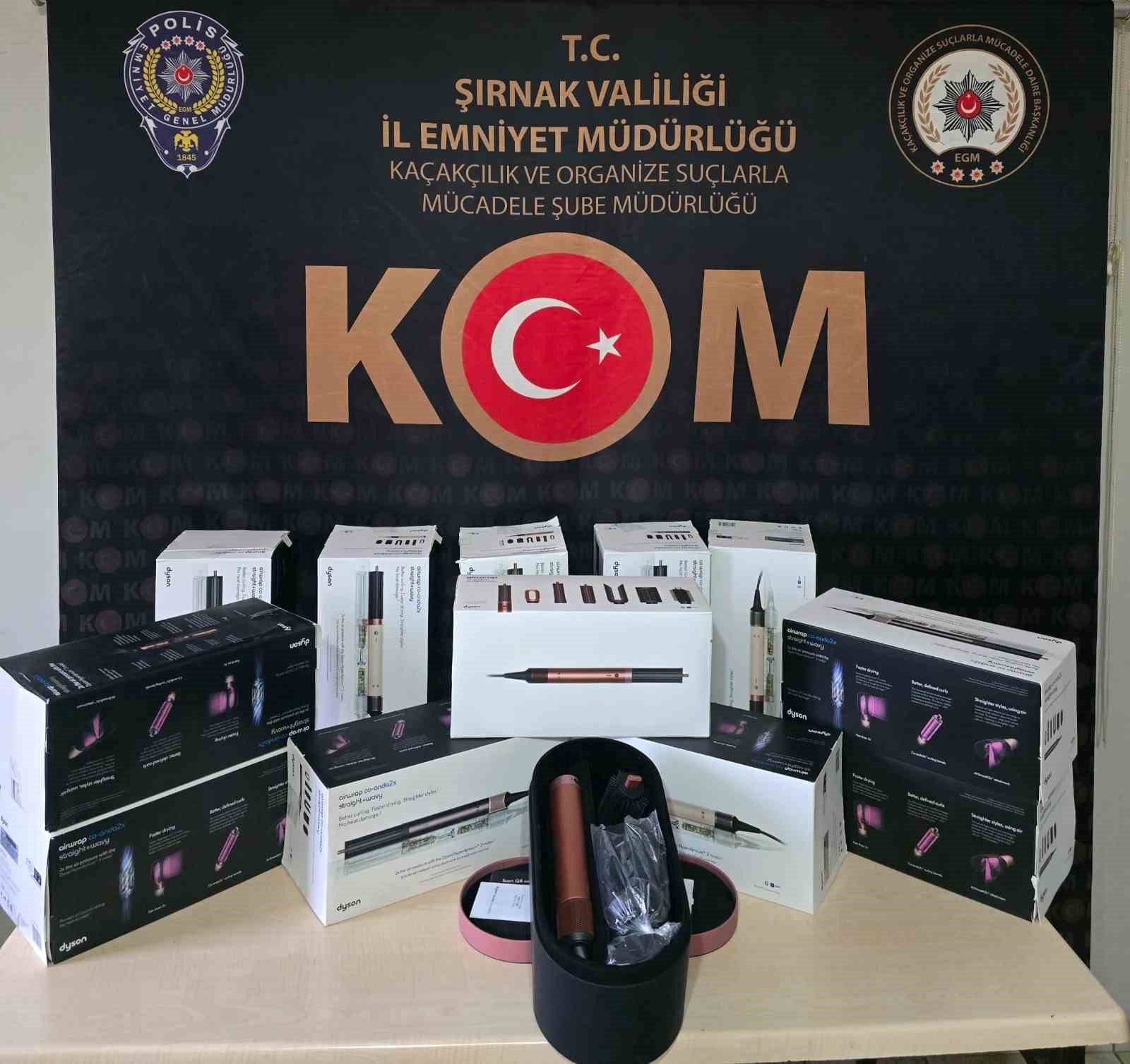 Şırnak’ta 6 milyon liralık kaçak malzeme ele geçirildi
