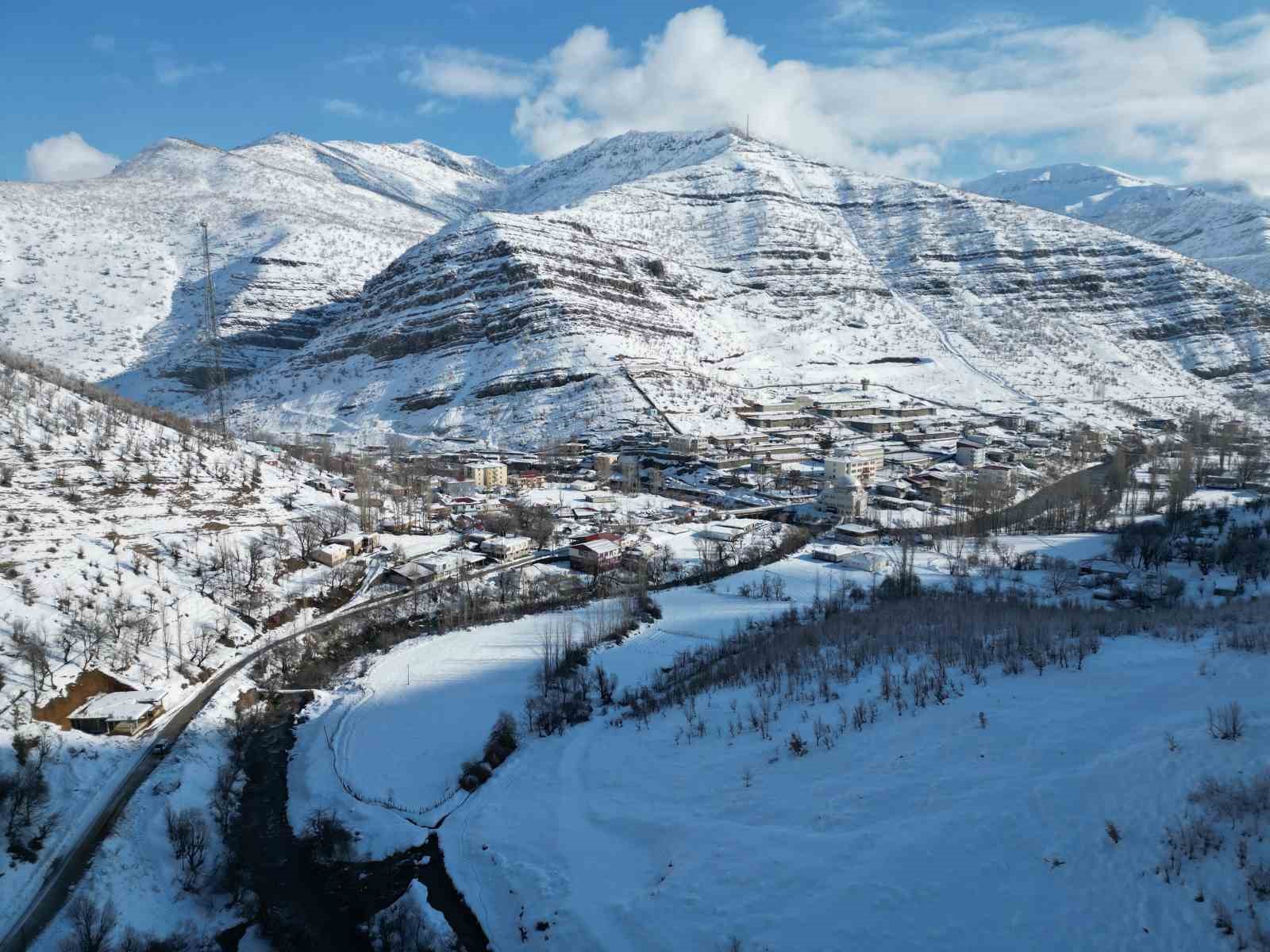 Şırnak’ta dereler buz tuttu
