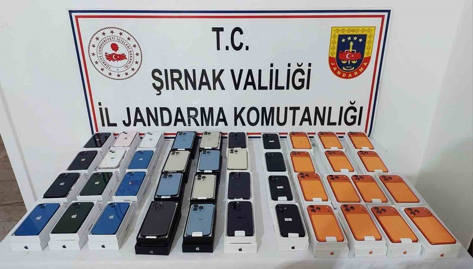 Şırnak’ta jandarma ekipleri 21 milyonluk kaçak ürün ele geçirdi
