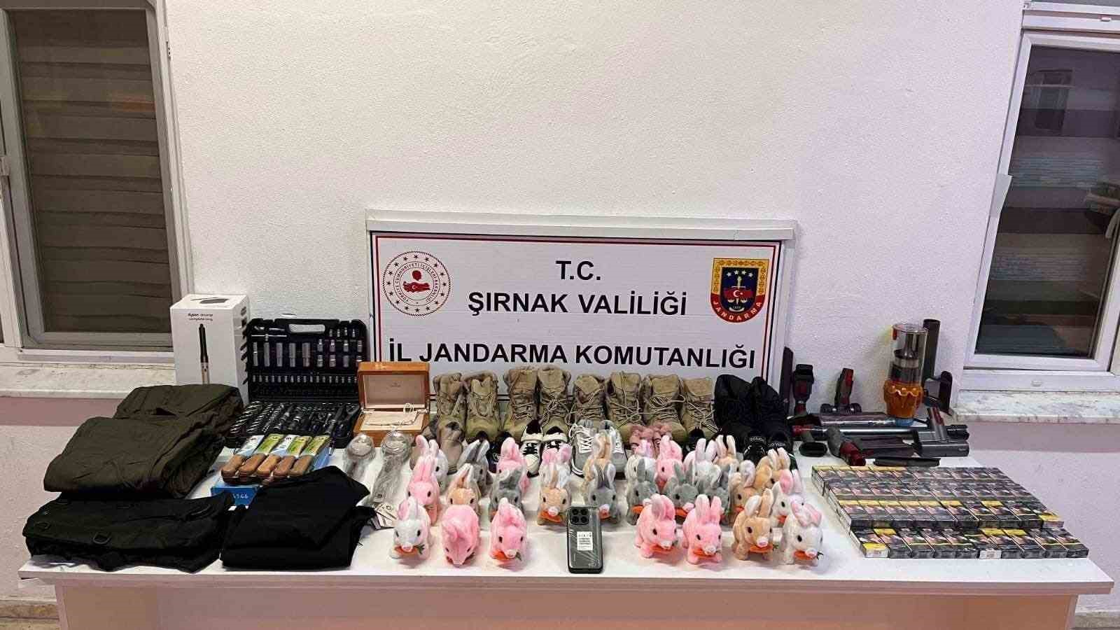 Şırnak’ta jandarma ekiplerinden kaçakçılığa darbe

