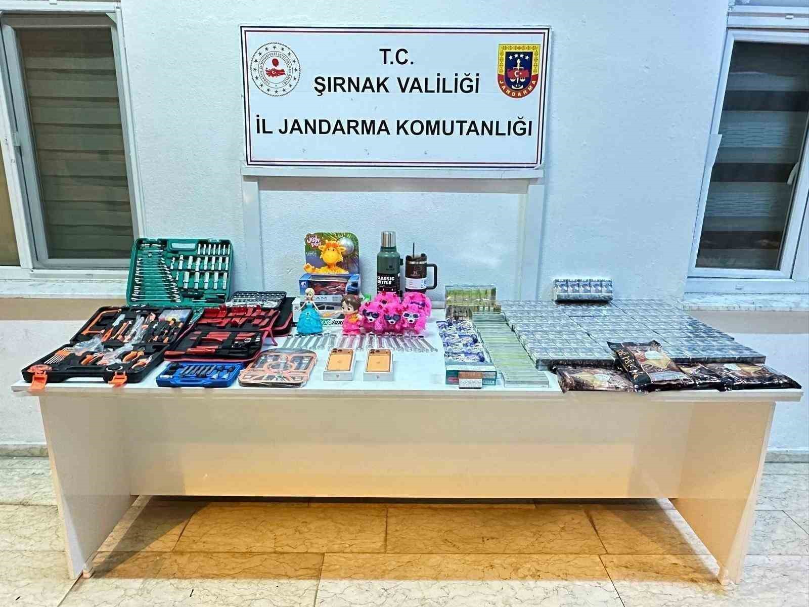 Şırnak’ta jandarma ekiplerinden kaçakçılığa darbe

