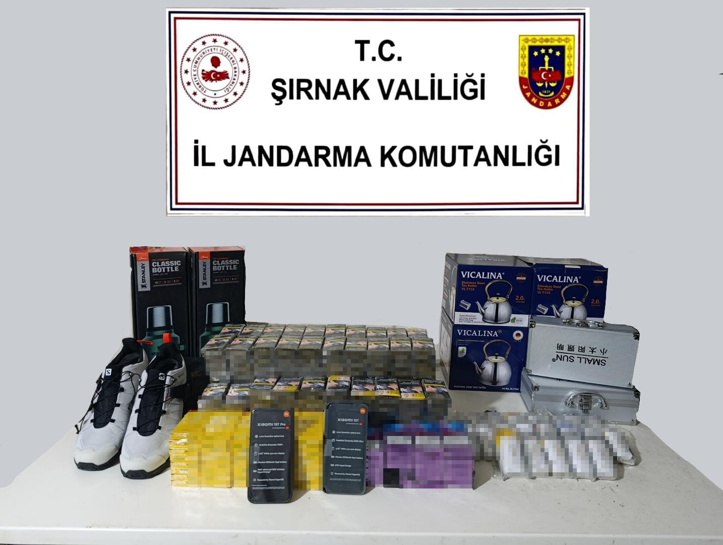 Şırnak’ta jandarmadan kaçakçılık operasyonu: 4 tutuklama
