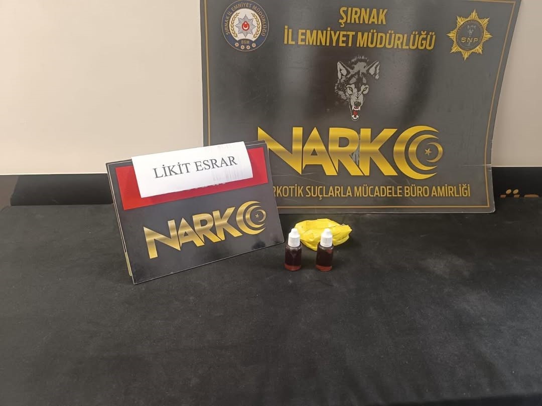 Şırnak’ta kargoda likit uyuşturucu ele geçirildi
