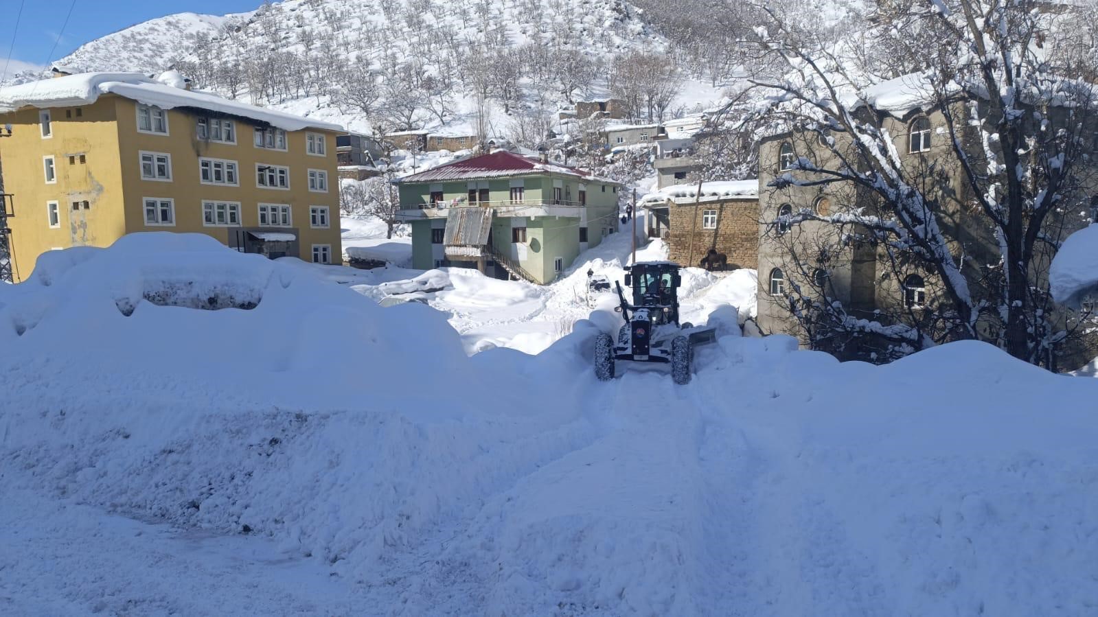 Şırnak’ta karlı yollar tek tek açılıyor
