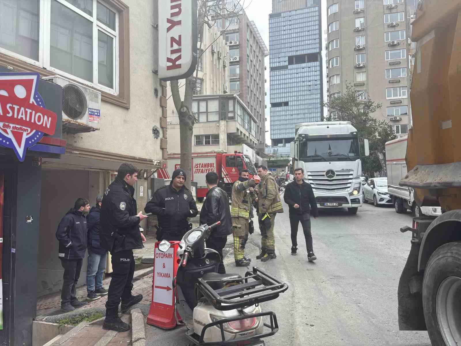 Şişli’de pizzacıda korkutan yangın
