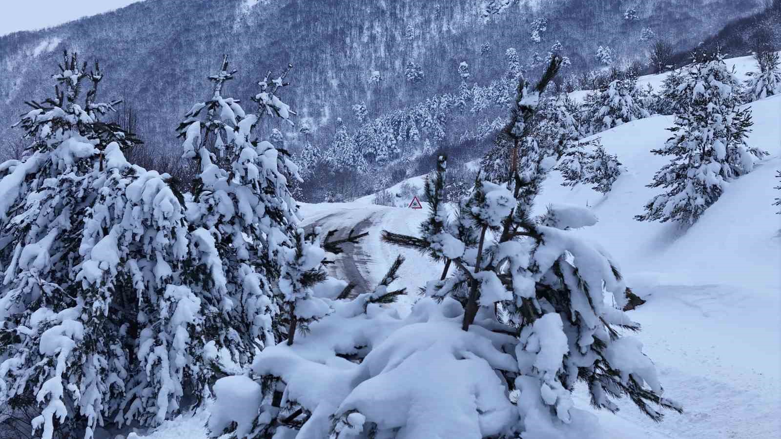 Sivas’ın Kardeniz’i beyaza büründü
