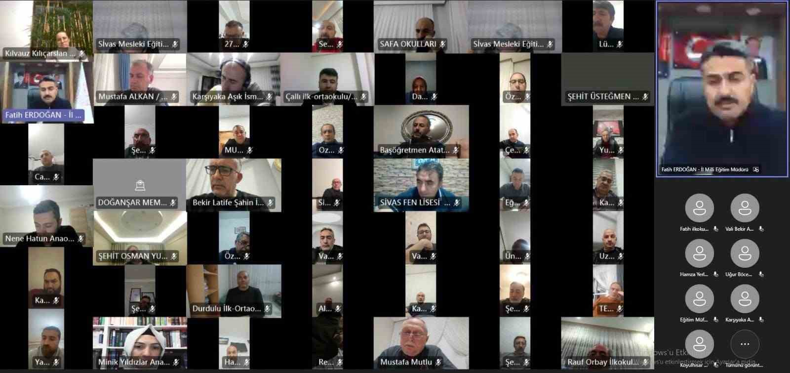 Sivas’ta okullarda alınan tedbirler masaya yatırıldı
