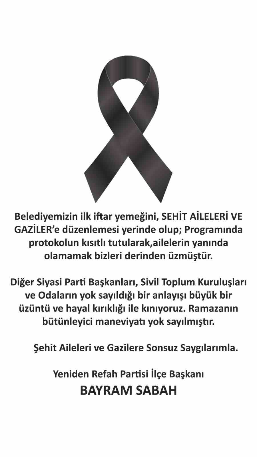 Siyasi parti başkanlarından Adem Şengül’e ‘protokol’ tepkisi
