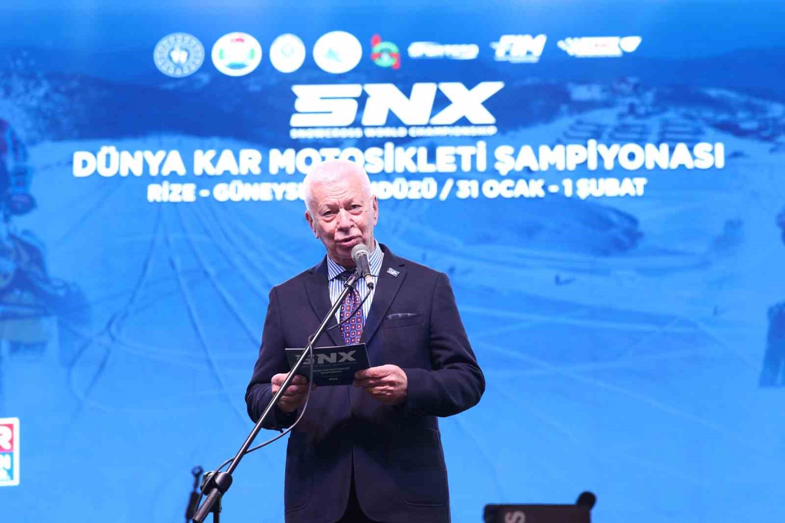 SNX Türkiye Dünya Kar Motosikleti Şampiyonası’nın açılış seremonisi Rize’de gerçekleştirildi
