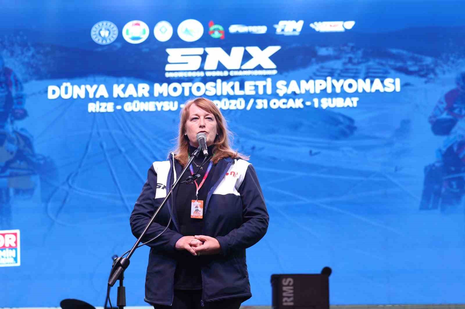 SNX Türkiye Dünya Kar Motosikleti Şampiyonası’nın açılış seremonisi Rize’de gerçekleştirildi
