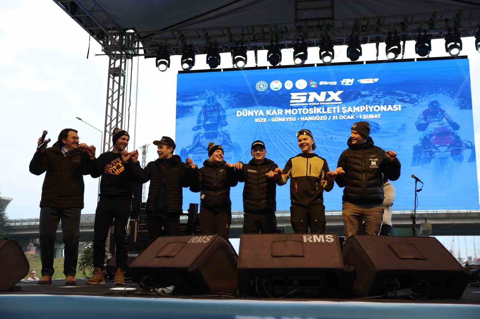 SNX Türkiye Dünya Kar Motosikleti Şampiyonası’nın açılış seremonisi Rize’de gerçekleştirildi
