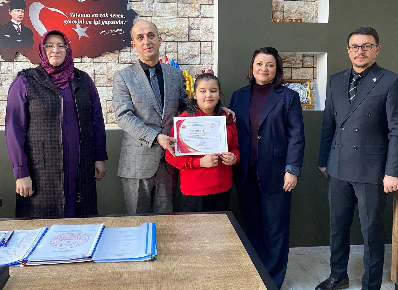 "Su Verimliliği Seferberliği" temalı şiir yarışmasında il birinciliği Hisarcık’a geldi
