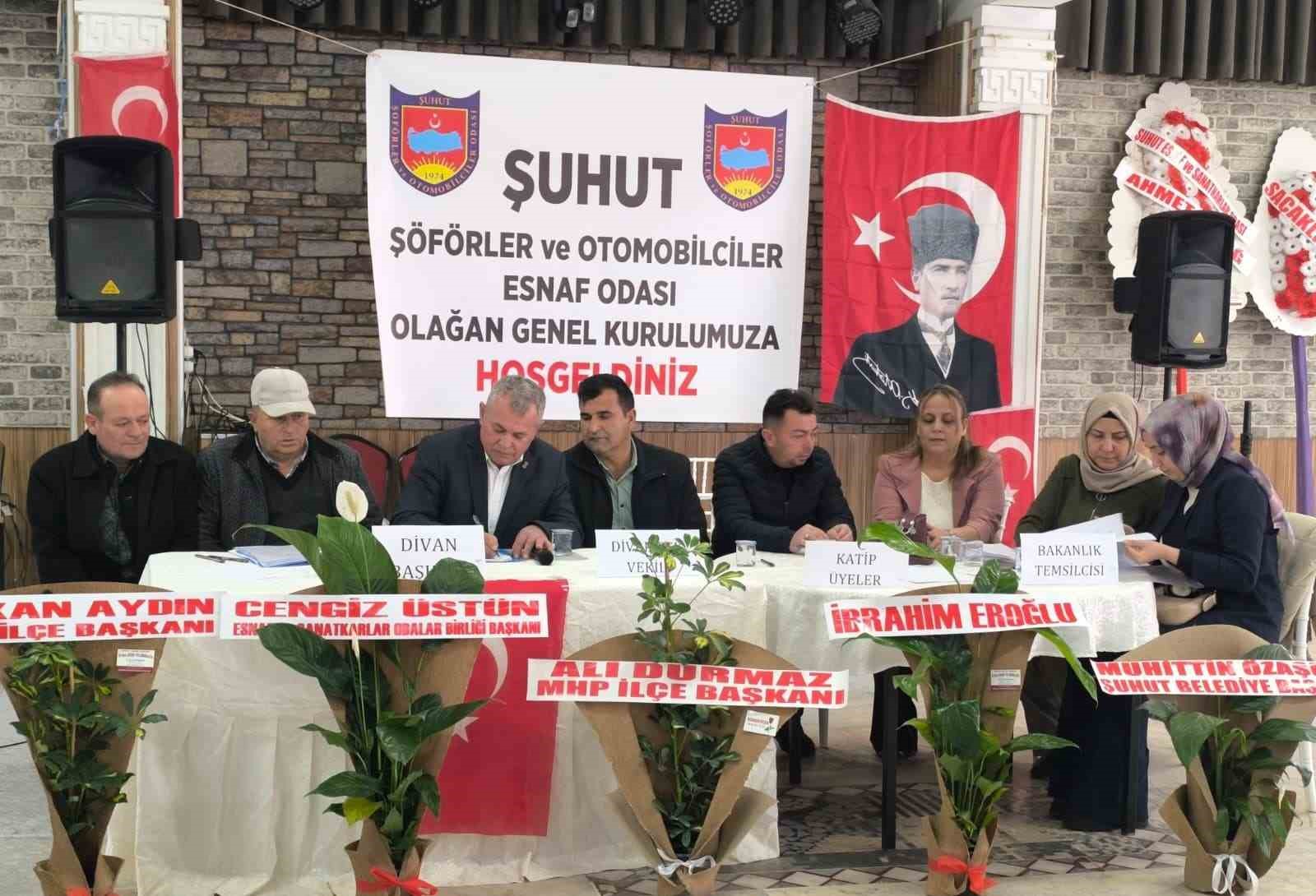 Şuhut’ta şoförler ve otomobilciler esnafı sandık başına gitti
