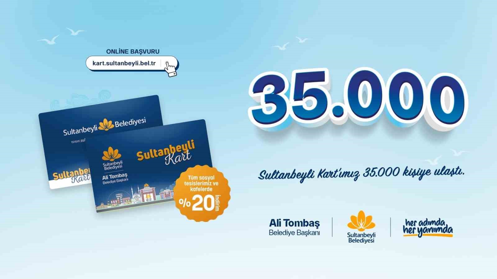 Sultanbeyli kart 35 bin kişiye ulaştı
Sultanbeyli kart 35 bin kişiye ulaştı
