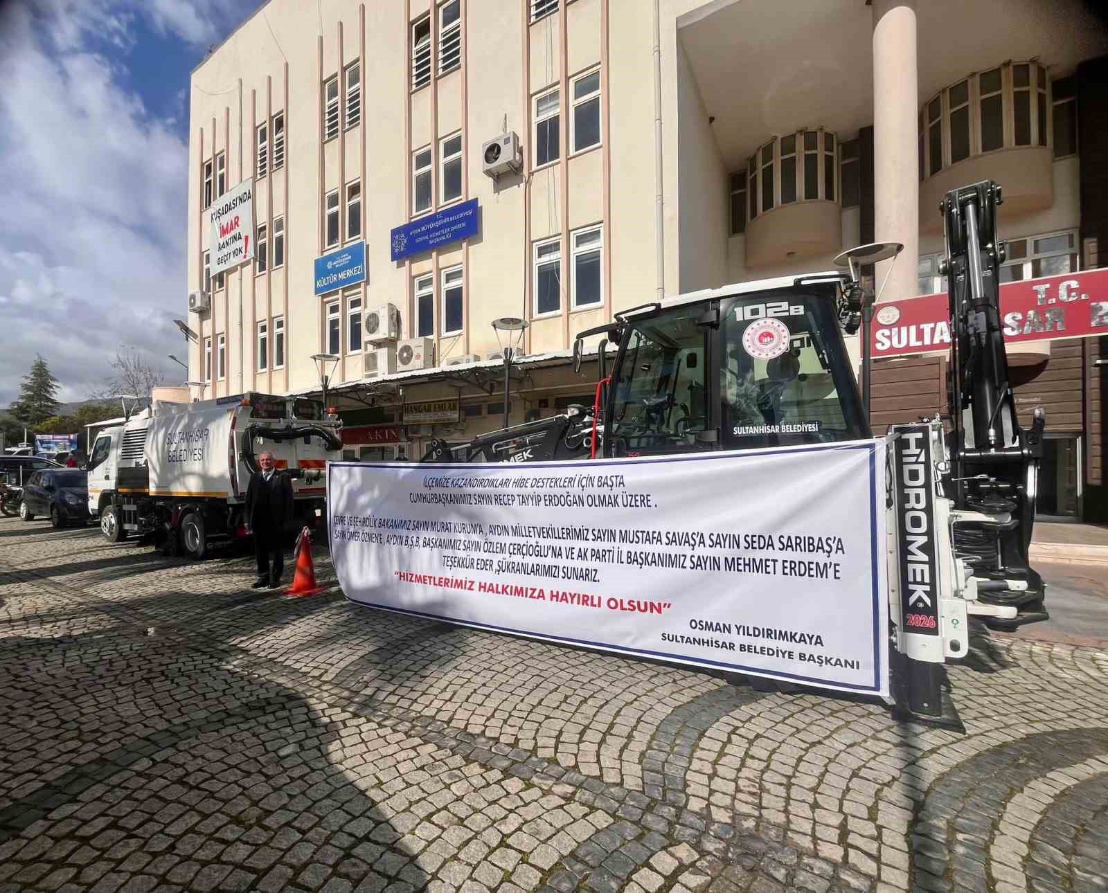 Sultanhisar Belediyesi’nin araç filosu güçlendi
