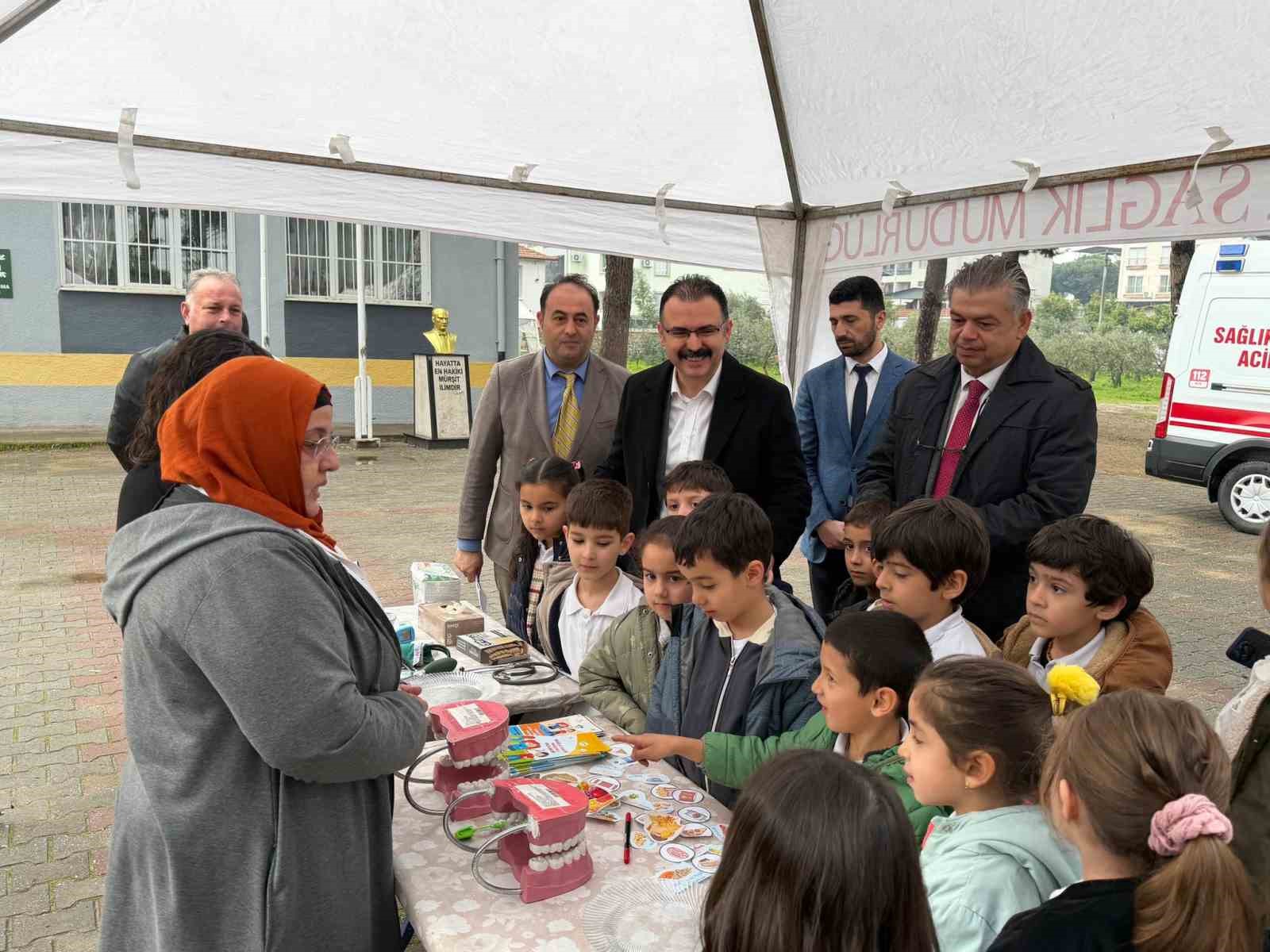 Sultanhisarlı öğrencilere sağlıklı beslenme anlatıldı
