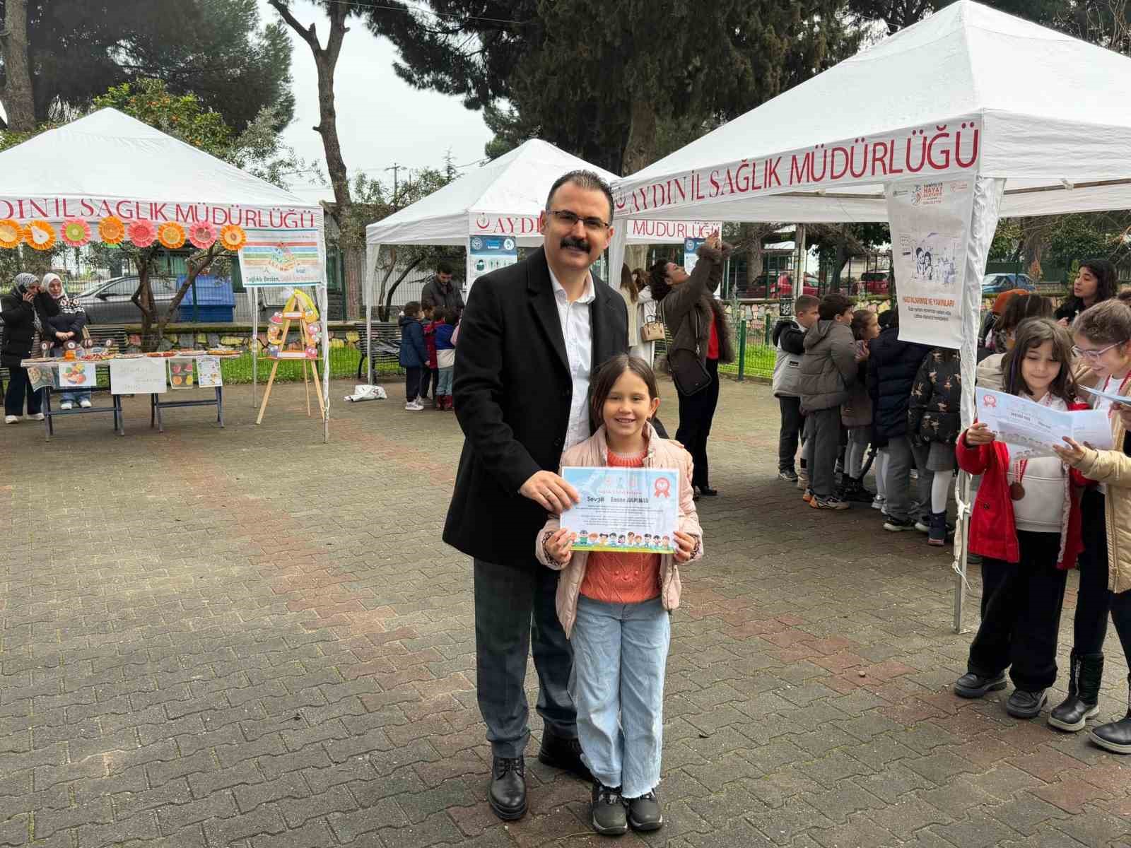 Sultanhisarlı öğrencilere sağlıklı beslenme anlatıldı
