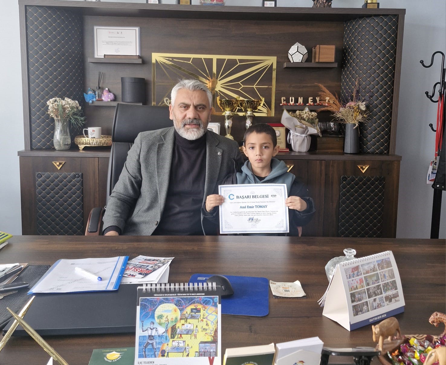 Süphan İlkokulu öğrencisi ‘Kitap Van’ projesinde ilçe birincisi oldu
