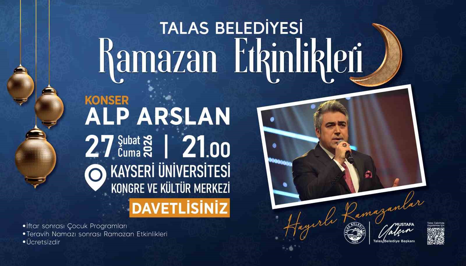 Talas’ın Ramazan etkinliklerinde bu hafta sonu
