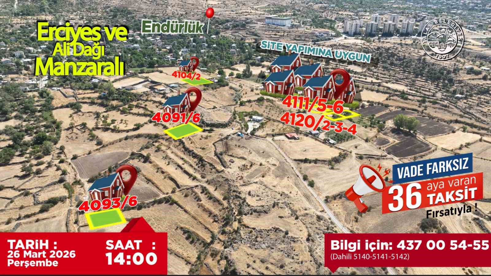 Talas’ın villa parseli fırsatında sona doğru
