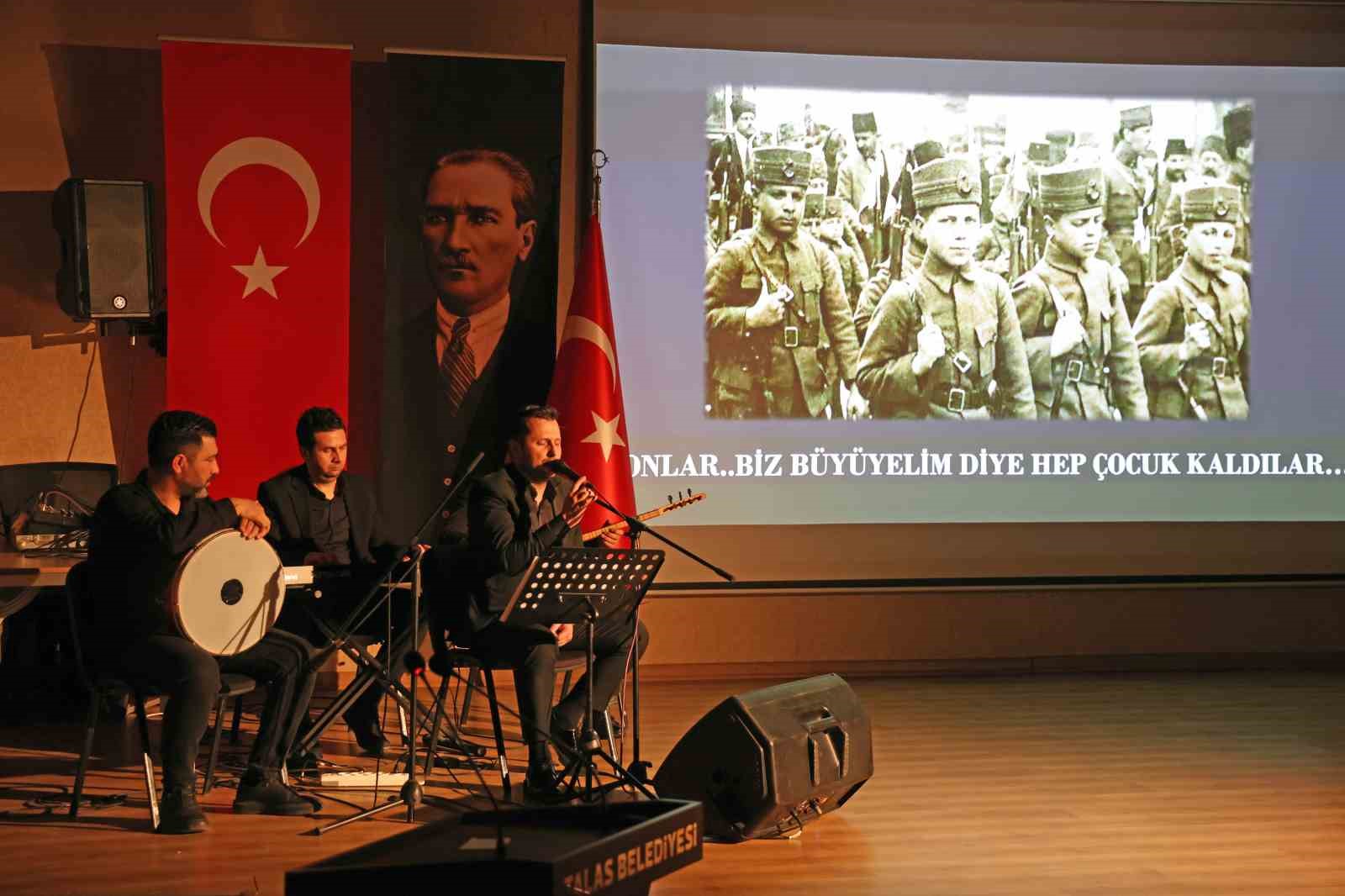 Talas’ta duygu dolu İstiklal Marşı ve Çanakkale Zaferi Anma Programı
