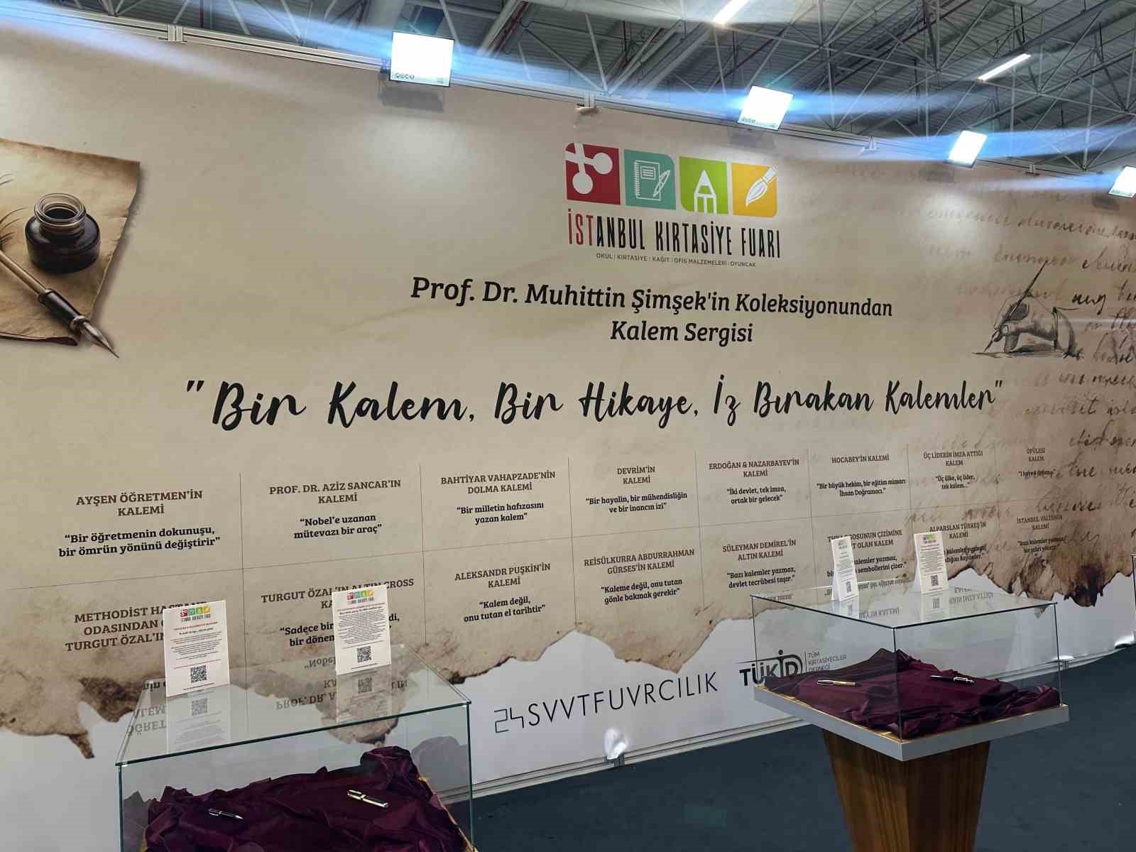 Tarihe iz bırakan kalemler, 32’nci İstanbul Kırtasiye Fuarı’nda sergilendi
