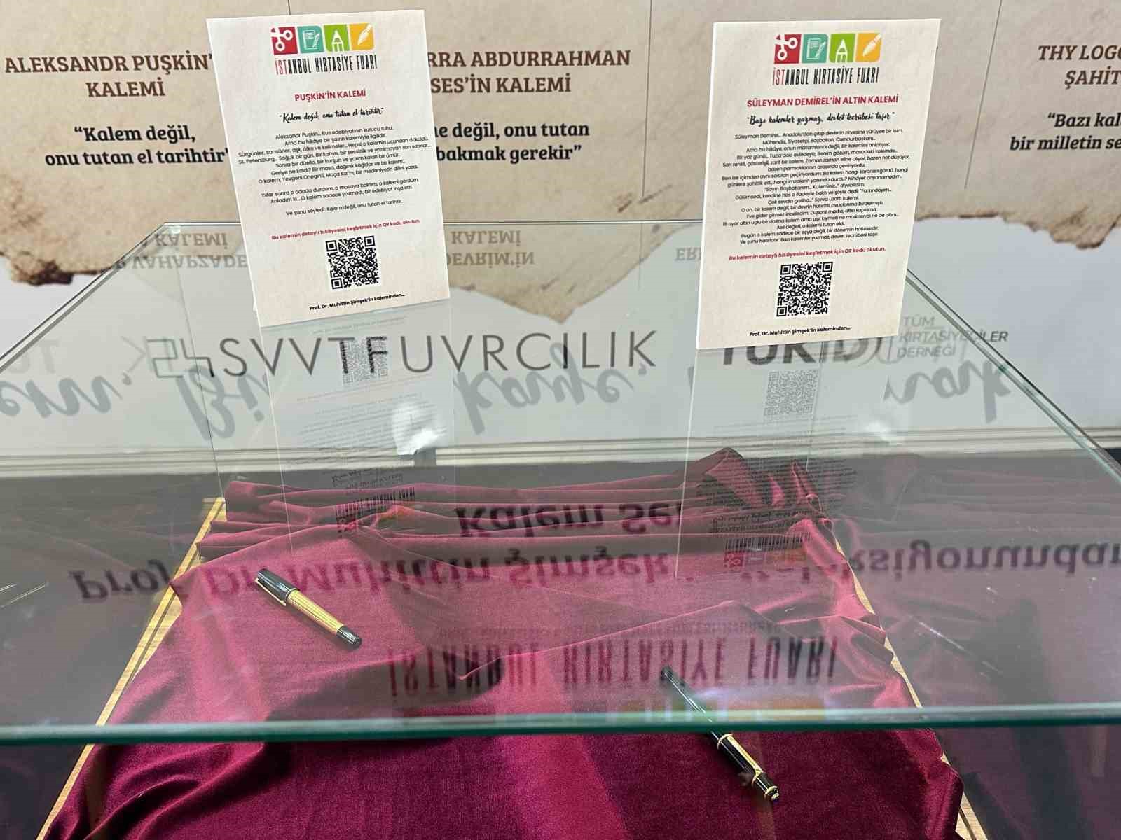 Tarihe iz bırakan kalemler, 32’nci İstanbul Kırtasiye Fuarı’nda sergilendi
